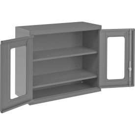 Durham Mfg.® Wall Mountable Storage Cabinet 29-7/8"W x 13-11/16"D x 27"H All-Welded Gray 