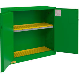 Durham Mfg. Pesticide Storage Cabinet Manual Close 30 Gal. Cap. 43-3/16"W x 18-3/16"D x 44-1/8"H 