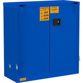 Durham Mfg.® Corrosive Storage Cabinet Self Close 30 Gallon Capacity 43"W x 18"D x 45-3/8"H 