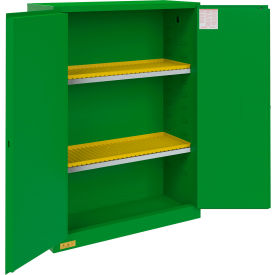 Durham Mfg. Pesticide Storage Cabinet Manual Close 45 Gal. Cap. 43-3/16"W x 18-3/16"D x 65-1/8"H 