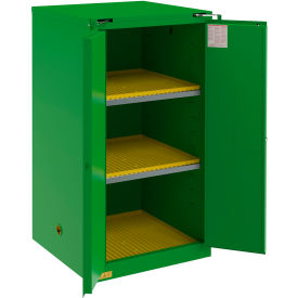 Durham Mfg. Pesticide Storage Cabinet Self Close 60 Gallon Cap. 34-1/4"W x 34-3/16"D x 66-3/8"H 