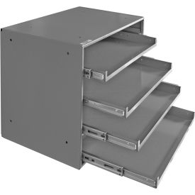 Durham Mfg Co. 310B-95 Durham Slide Narrow Rack 310B-95 - For Large Compartment Storage Boxes - Four Drawers image.
