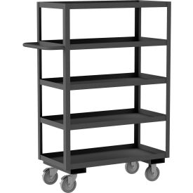 Durham Mfg® Mobile Stock Truck w/5 Shelves 1200 lb. Capacity 36""L x 18""W Shelving Gray