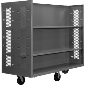 Durham Double-Sided Clearview Stock Truck 4EX-3048-2SC-6PH-95 8x30 - 4 Adjustable & 2 Fixed Shelves