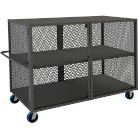 Durham Mfg® Mesh Truck w/ 1 Fixed Shelf Steel 2000 lb. Cap. 78-1/2""L x 38""W x 56-7/16""H