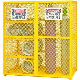 Durham Mfg.® Combo Gas Cylinder Cabinet 17 Cylinders Capacity 60"W x 30-1/8"D x 71-7/8"H 
