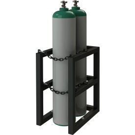 Durham Mfg.® Vertical Gas Cylinder Rack 2 Vertical Cylinders Capacity 16"W x 24"D x 30"H 