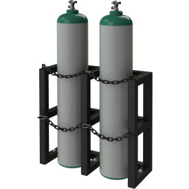 Durham Mfg.® Vertical Gas Cylinder Rack 2 Vertical Cylinders Capacity 30"W x 12"D x 30"H 