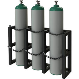 Durham Mfg.® Vertical Gas Cylinder Rack 3 Vertical Cylinders Capacity 44"W x 12"D x 30"H 
