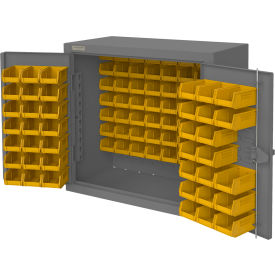 Durham Mfg.® Extra Heavy Duty Bin Cabinet 96 Bins All-Welded 36"W x 20"D x 36"H Gray 