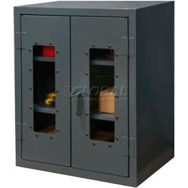 Durham Mfg Co. HDCC243642-2S95 Durham Heavy Duty Clearview Counter Top Lockable Storage Cabinet HDCC243642-2S95 - 12 Gauge 36x24x42 image.