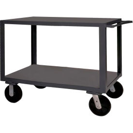Durham Mfg Co. HET-3048-2-95 Durham Mfg.® Utility Cart w/2 Shelves, 4000 lb. Capacity, 54-1/8"L x 30"W x 37-3/8"H, Gray image.