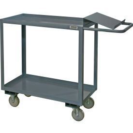 Durham Mfg Co. OPC-1836-2-95 Durham Mfg® Order Picking Cart w/2 Shelves, 1200 lb. Capacity, 36"L x 18"W x 37-5/8"H, Gray image.