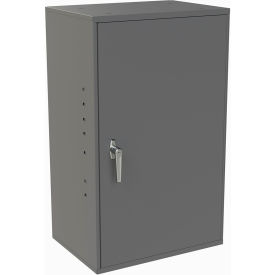 Utility Wall Mount Cabinet, 19-7/8"W x 14-1/4"D x 32-3/4"H, Assembled, Dark Gray view 2