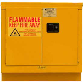 Durham Mfg Co. 1022UCM-50 Durham Flammable Under Counter Cabinet, 22 Gallon Manual Close Door - 35"W x 22"D x 35"H image.