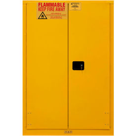 Durham Mfg Co. 1030MPI-50 Durham Flammable Cabinet 30 Gallon Manual Close Door - 43"W x 12"D x 65"H image.