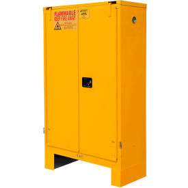 Durham Mfg.® Flammable Storage Cabinet 45 Gallon Cap. 43-5/16"W x 18-3/16"D x 71-7/8"HYellow 