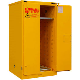 Durham Mfg Co. 1055SDSR-50 Durham Flammable Drum Cabinet 55 Gallon Self Close Door - 34"W x 34"D x 66-3/8"H image.