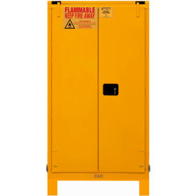 Durham Mfg.® Flammable Storage Cabinet 60 Gallon Cap. 34-5/16"W x 34-3/16"D x 71-7/8"HYellow 