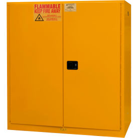 Durham Mfg.® Flammable Storage Cabinet 120 Gal Cap. 59-3/16"W x 34-3/16"D x 65-1/8"H Yellow 