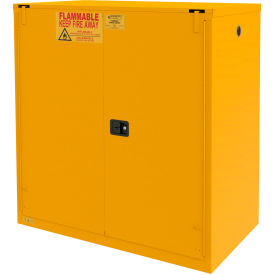 Durham Mfg.® Flammable Storage Cabinet 120 Gal Cap. 59-9/16"W x 34-3/16"D x 66-3/8"H Yellow 