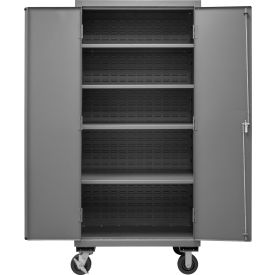 Durham Mfg.® Mobile Cabinet with 4 Adjustable Shelves 16 Gauge 36"W x 24"D x 81"H 