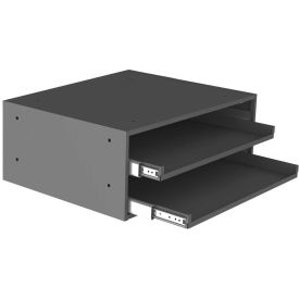 Durham Mfg Co. 302B-15.75-95 Durham Slide Rack 302-95 - For Large Compartment Storage Boxes - Two Drawer image.