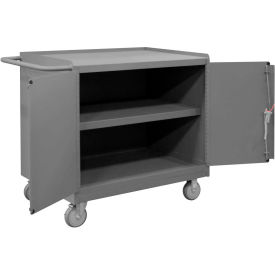 Durham Mfg. Mobile Bench Cabinet, 2 Doors, Shelf, 42-1/8