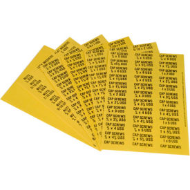 Durham Mfg Co. 369-D697 Durham Pressure Sensitive Labels 369-D697 - For Horizontal Drawer Cabinets - Silver Stainless Steel image.