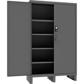 Durham Mfg.® Access Control Cabinet with Electronic Lock 14 Gauge 60"W x 24"D x 78"H Gray 