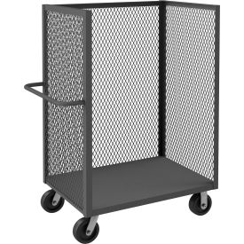 Durham Mfg.® 3 Sided Mesh Truck w/4 Shelves 3000 lb. Cap. 66-1/2"L x 24-3/8"W x 56-7/16"H 