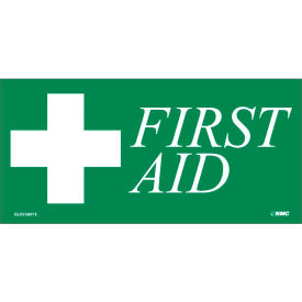National Marker Company CU-256073 First Aid Label - Green image.