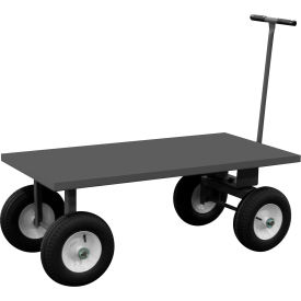 Durham Mfg.® 5th Wheel Truck Pneumatic Wheels 2000 lb. Cap. 62-1/4"L x 30"W Gray 