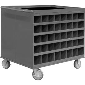 Double Sided Stock Cart, 80 Bin Openings, 1200 lb Capacity, 34"L x 24"W x 30"H view 2