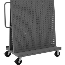 Durham Mfg.® A-Frame Truck with Louvered Panel 54-1/2"W x 30"D x 57"H Gray 