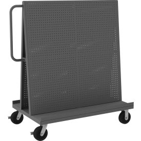 Durham Mfg.® A-Frame Truck with Pegboard Panel 54-1/2"W x 30"D x 57"H Gray 