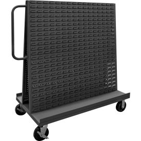 Durham Mfg.® A-Frame Truck with Pegboard & Louvered Panel 54-1/2"W x 30"D x 57"H Gray 