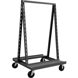 Durham Mfg.® Double Sided Adjust-A-Tray Truck 40"L x 38-1/4"W x 67-1/4"H 2000 lb. Cap. Gray 