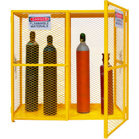 Durham Mfg Co. EGCVC20-50 Durham Vertical Cylinder Storage Cabinet EGCVC20-50 Manual Close, Holds 20 50 Lb. Cylinders image.