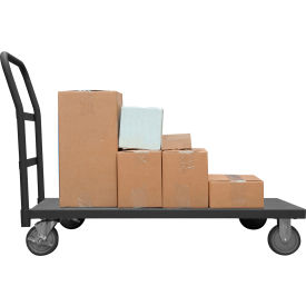 Durham Mfg.® Platform Truck w/Push Handle 1400 lb. Cap. 63-5/8"L x 24-3/8"W Gray 