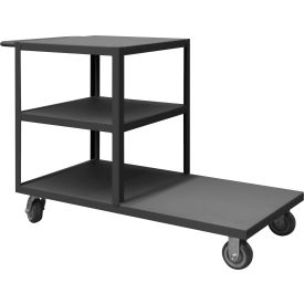 Durham Mfg.® Platform Truck w/Push Handle 1200 lb. Cap. 66-1/8"L x 30-1/4"W Gray 