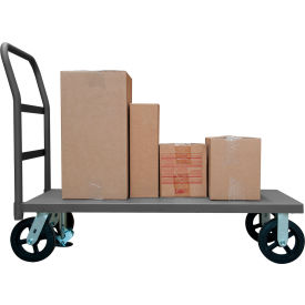 Durham Mfg.® Platform Truck w/Push Handle 2400 lb. Cap. 63-5/8"L x 30-3/8"W Gray 