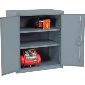 Global Industrial B2169501 Global Industrial™ 12 Gauge Heavy Duty 36" W x 24" D x 36" H Counter High Cabinet, Gray image.