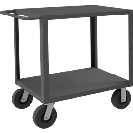 Durham Mfg.® Heavy Duty Cart w/2 Shelves 5000 lb. Cap. 42-3/8"L x 24-3/8"W x 39-1/2"H Gray 