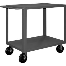 Durham Mfg.® Heavy Duty Cart w/2 Shelves 4000 lb. Cap. 54-3/8"L x 24-3/8"W x 37-7/16"H Gray 