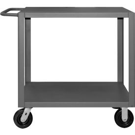 Heavy Duty Cart with 2 Shelves, 5000 lb. Cap., 54-3/8"L x 24-3/8"W x 36"H, Gray view 2