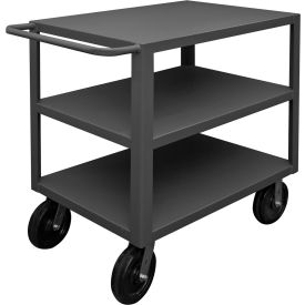 Durham Mfg.® Heavy Duty Cart w/3 Shelves 5000 lb. Cap. 54-3/8"L x 30-3/8"W x 39-1/2"H Gray 
