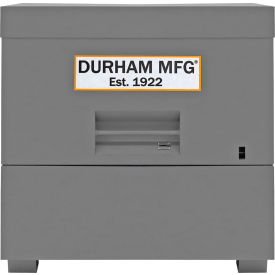 Durham Mfg.® Jobsite Piano Box 48-1/2"W x 33-7/8"D x 49-7/16"H Gray 