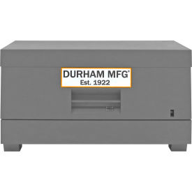 Durham Mfg.® Jobsite Piano Box 60-1/2"W x 34"D x 34-7/16"H Gray 