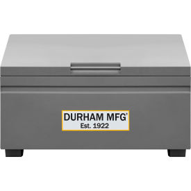 Durham Mfg.® Jobsite Storage Box Slope Lid 60-1/8"W x 30-1/16"D x 39-3/8"H Gray 